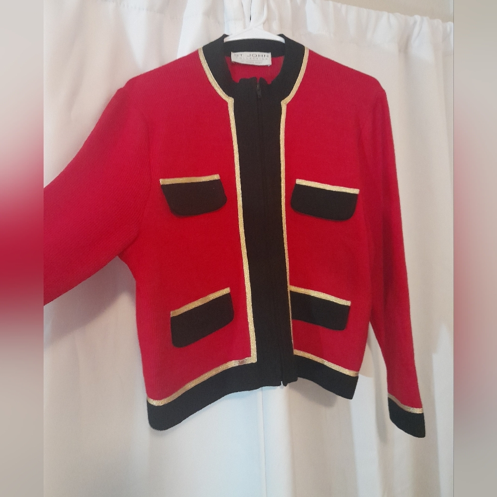 Like New ST. JOHN'S KNIT by Marie Grey Jacket Medium